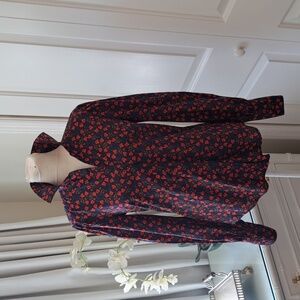 Antonio Melani‎ Liberty of London Womens Charlotte Button Down Shirt Poppy S-XS